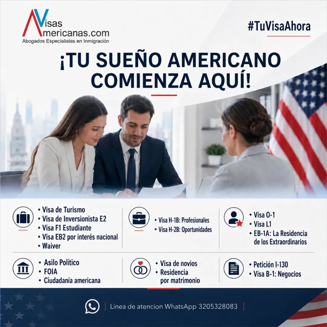 Somos abogados especialistas en procesos migratorios a los Estados Unidos, con más de 20 años de experiencia. 

No dejes al azar una decisión tan importante 

¡Contáctanos!